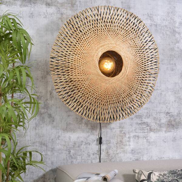  Good & Mojo Good & Mojo Kalimantan Wall, Natural/black, ø 87cm 
