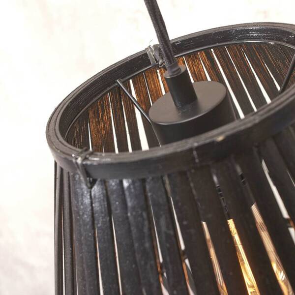  Good & Mojo Good & Mojo Merapi Hanging Light 30 × 30, Black 