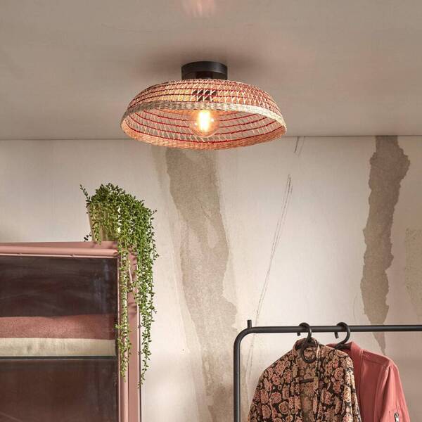  Good & Mojo Good & Mojo Pantanal Ceiling Light, Natural/red 