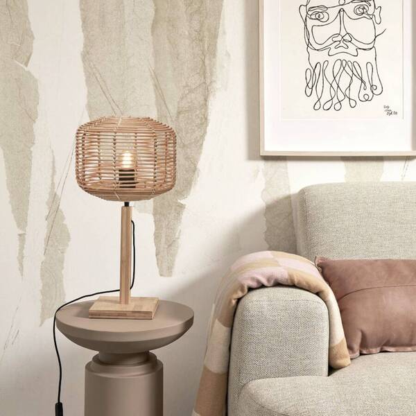  Good & Mojo Good & Mojo Tanami Table Lamp Height 40 Cm Natural 