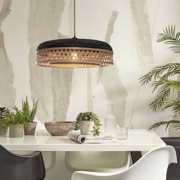  Good & Mojo Good & Mojo Ubud Pendant Light ø60cm Natural/black 
