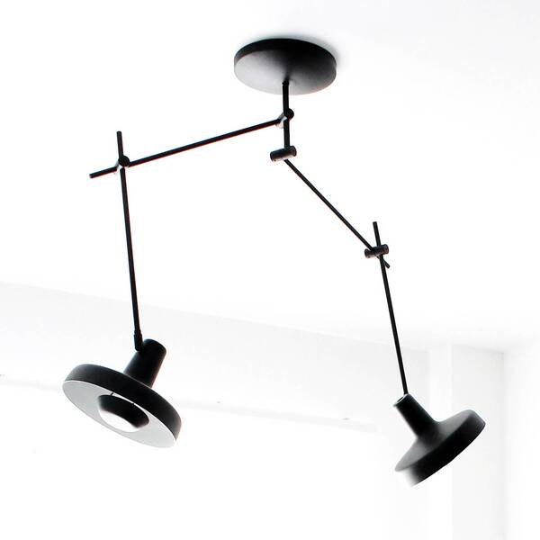  Grupa Grupa Arigato Ceiling Light 2-bulb 70cm Black 