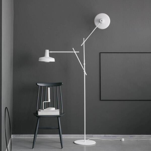  Grupa Grupa Arigato Floor Lamp, 2-bulb, White 