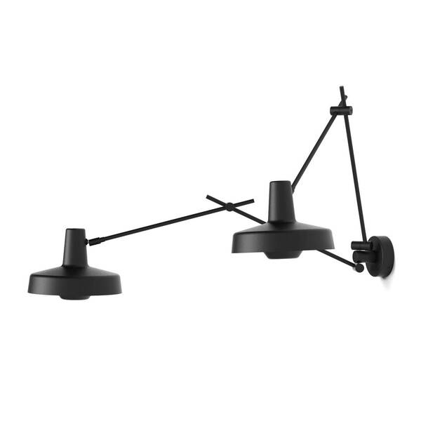 Grupa Grupa Arigato Wall Light, 2-bulb, 70 Cm, Black 