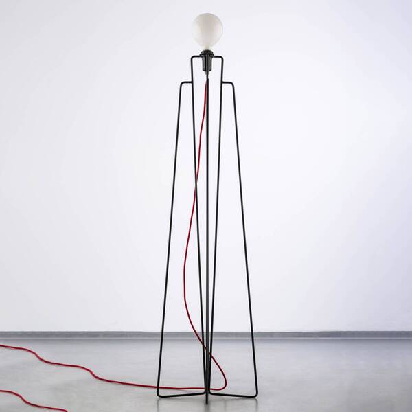  Grupa Grupa Model M1 Led Floor Lamp Black, Cable Red 
