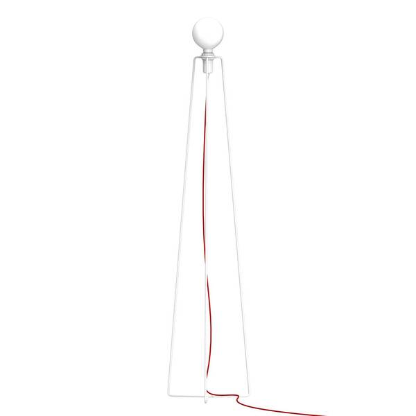  Grupa Grupa Model M3 Led Floor Lamp White, Cable Red 