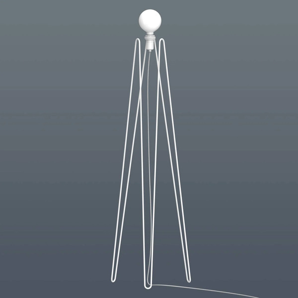  Grupa Grupa Model M2 Led Floor Lamp White, White Cable 