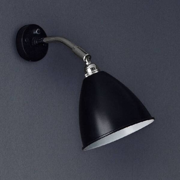  Gubi Gubi Bestlite Bl7 Wall Light, Black/chrome, ø 16 Cm, E14 