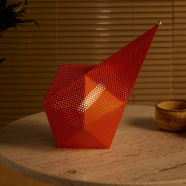  Gubi Gubi Led Rechargeable Table Lamp Bagdad, Orange, Height 36 Cm, Steel 