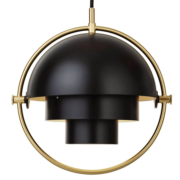  Gubi Gubi Multi-lite Pendant Light, ø 27 Cm, Brass/black 