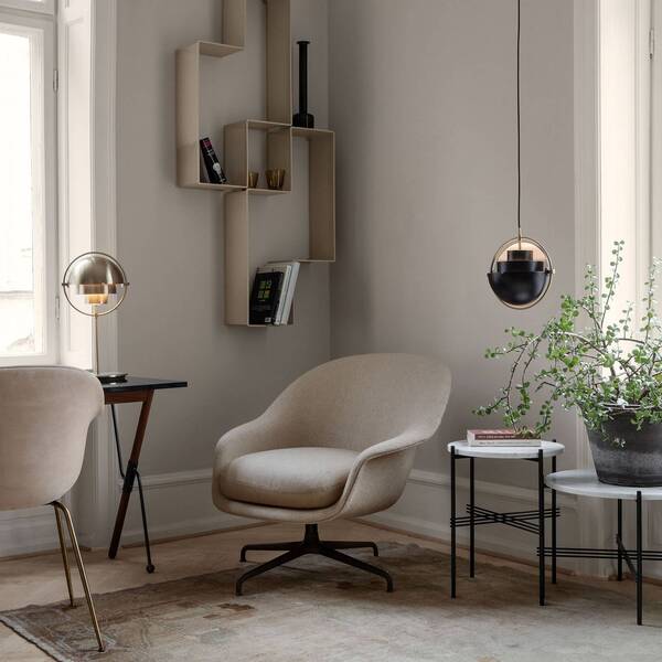  Gubi Gubi Multi-lite Pendant Light, ø 36 Cm, Chrome/black 