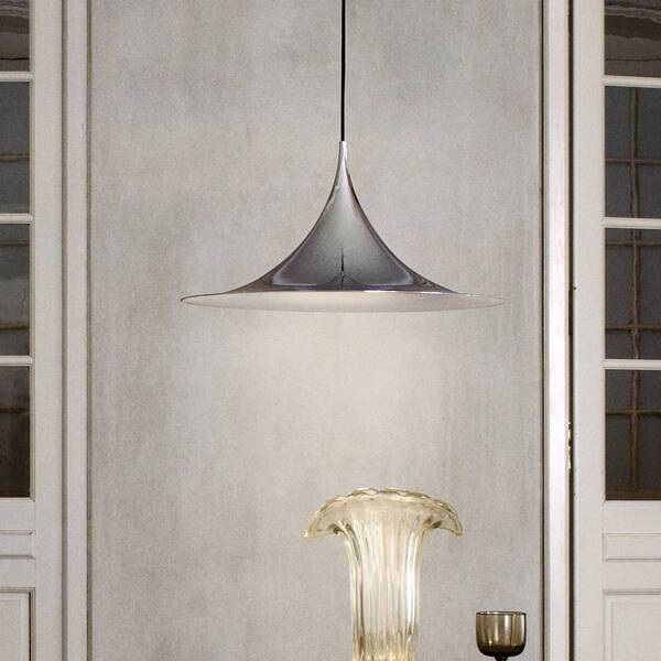  Gubi Gubi Semi Pendant Light, ø 60 Cm, Chrome 