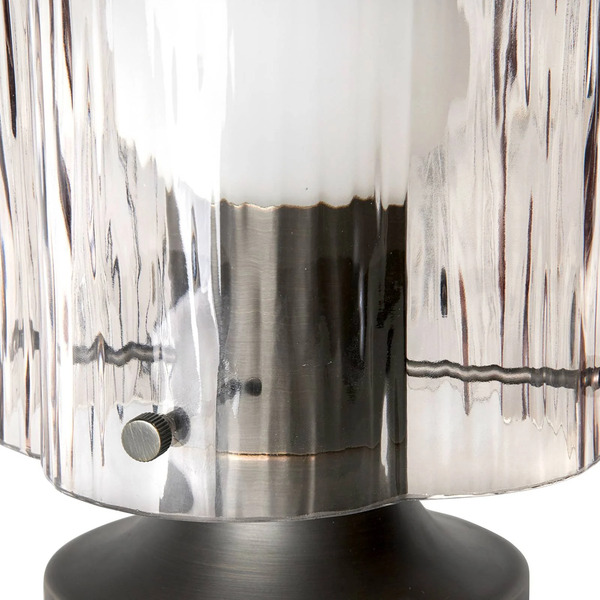  Gubi Gubi Table Lamp Seine, Antique Brass, Smoke Grey Glass 