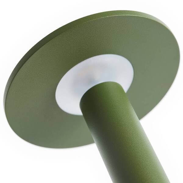  Hay Hay Led Rechargeable Table Lamp Host Portable, Olive Green, 22 Cm, Ip44 
