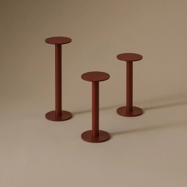  Hay Hay Led Rechargeable Table Lamp Host Portable, Rust Red, 30 Cm, Ip44 