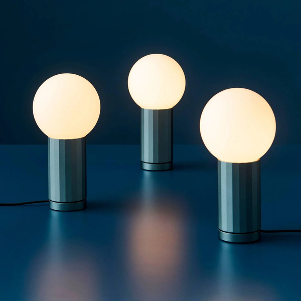  Hay Hay Led Table Lamp Turn On, Blue, Height 20 Cm, Dimmable 