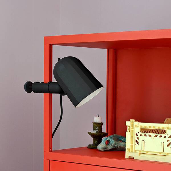  Hay Hay Noc Clip Clip-on Light, Dark Grey, Metal, Plug, E14 