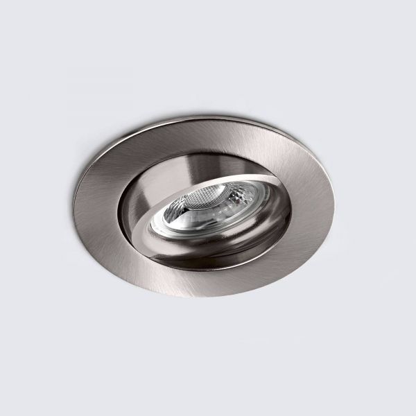  Heitronic Heitronic Dl6809 Led Downlight, Round, Nickel 