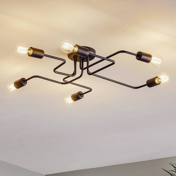  Helam Helam Ceiling Lamp Tube 6-bulb Black 