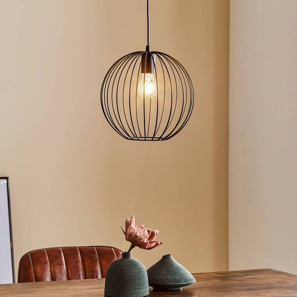  Helam Helam Cumera Pendant Light With Cage Shade, ø 30 Cm 