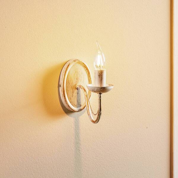  Helam Helam Malbo Wall Light In White, 1-bulb 