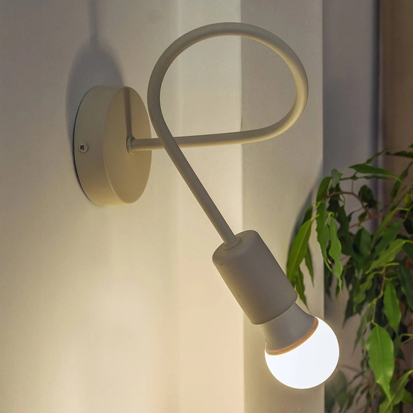  Helam Helam Oxford Wall Light, Sand-coloured, Metal, E27 