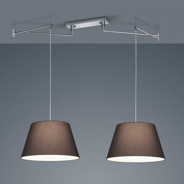  Helestra Helestra Certo Hanging Lamp 2-bulb, Anthracite 