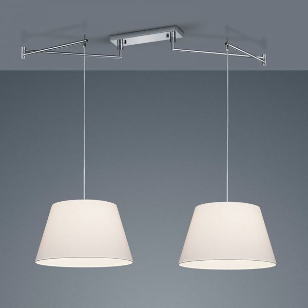  Helestra Helestra Certo Hanging Lamp Conical 2-bulb, White 
