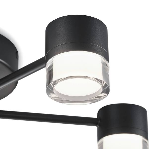  Helestra Helestra Kala Led Ceiling Light, Black, 7-bulb 