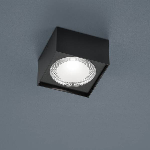  Helestra Helestra Kari Led Ceiling Light, Angular, Black 