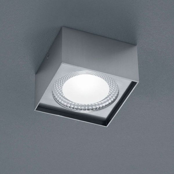  Helestra Helestra Kari Led Ceiling Light, Angular, Nickel 