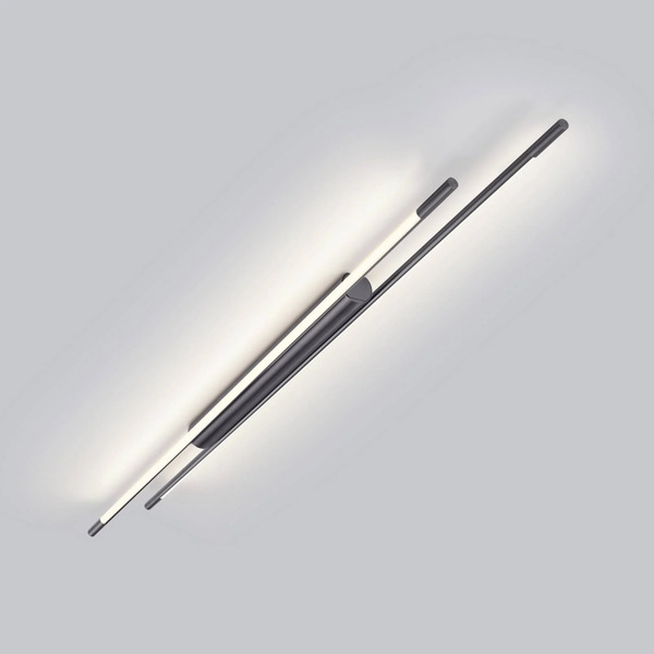  Helestra Helestra Led Ceiling Lamp Leda, Titanium Grey, 150 Cm, Dimmable 