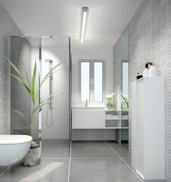  Helestra Helestra Led Mirror Light Loom 2, Length 120 Cm, Ip44, Cct 