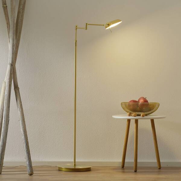  Hell Hell Graz Led Floor Lamp, Brass 