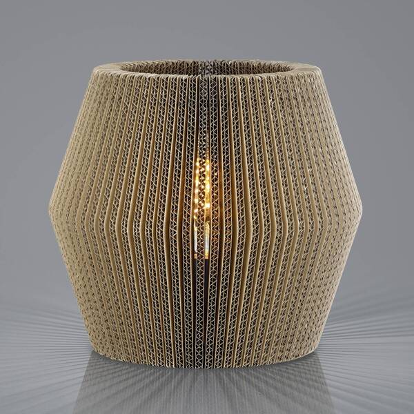  Hell Hell Layer Table Lamp Made Of Cardboard, Double-cone Stump 