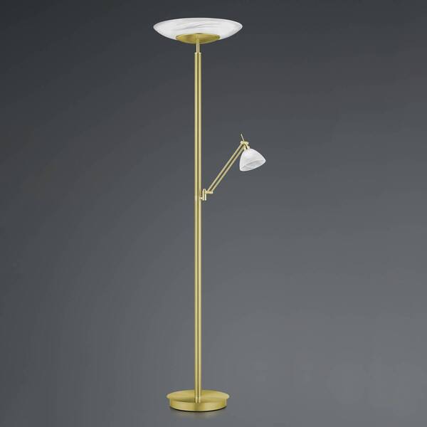  Hell Hell Led Floor Lamp Findus, 2-bulb, Brass 