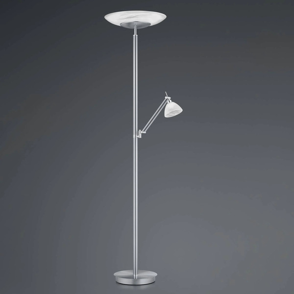  Hell Hell Led Floor Lamp Findus, 2-bulb, Nickel 
