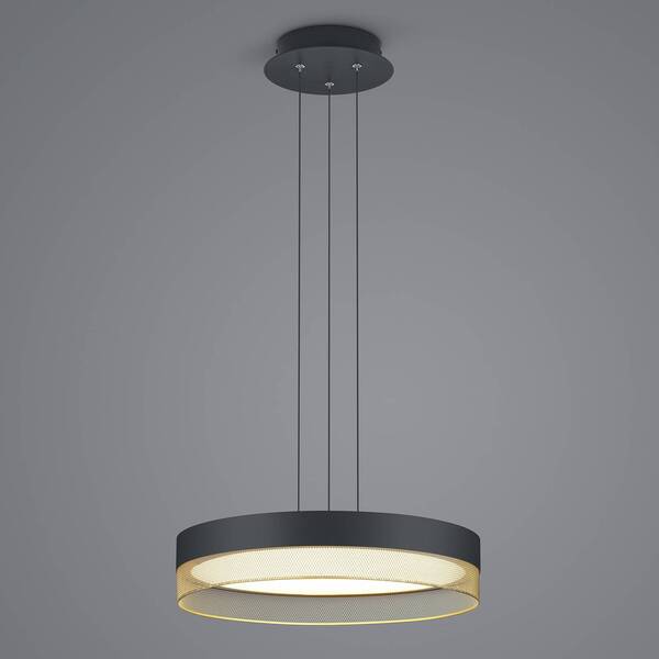  Hell Hell Mesh Led Pendant Light, ø 45 Cm, Black/gold 