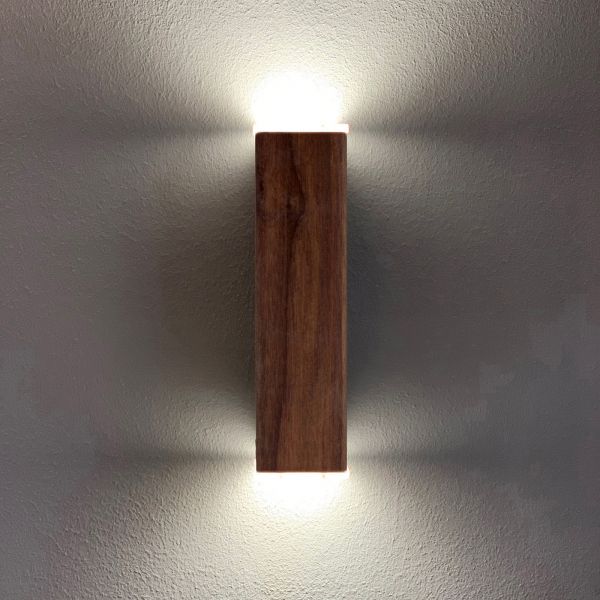  Herzblut Herzblut Leonora Led Wall Lamp Up/down Walnut 