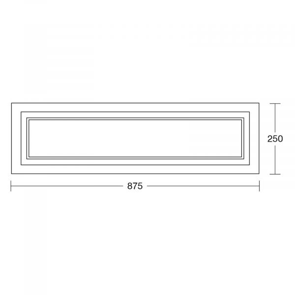  Herzblut Herzblut Otto O Ceiling Lamp Rectangle Walnut 