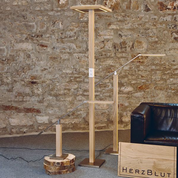  Herzblut Herzblut Otto O Led Floor Lamp Natural Oak 