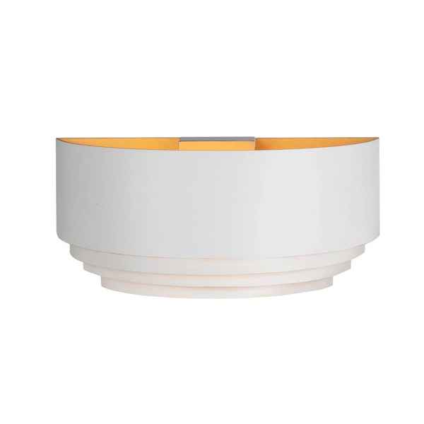  Highlight Highlight Elena Wall Light, White, Width 30 Cm, Aluminium, E14 