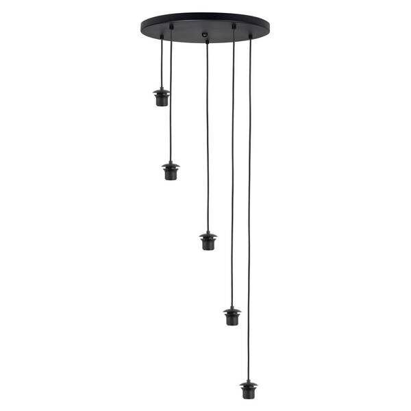 Highlight Highlight Fantasy Pendant Light 5-bulb, Black 