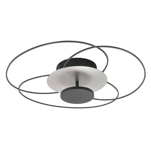  Highlight Highlight Led Ceiling Light Fiore, 2,700 K, Black/nickel 
