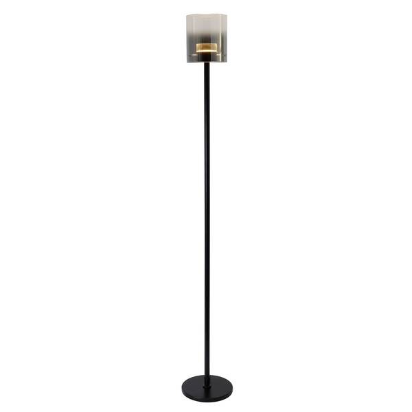  Highlight Highlight Led Floor Lamp Salerno, 2700k, Black/smoke 