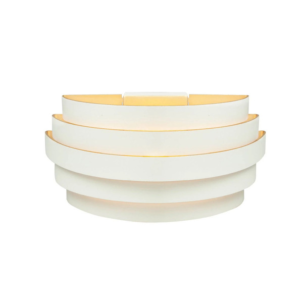  Highlight Highlight Scudo Wall Light, White, Width 25 Cm, Aluminium, G9 