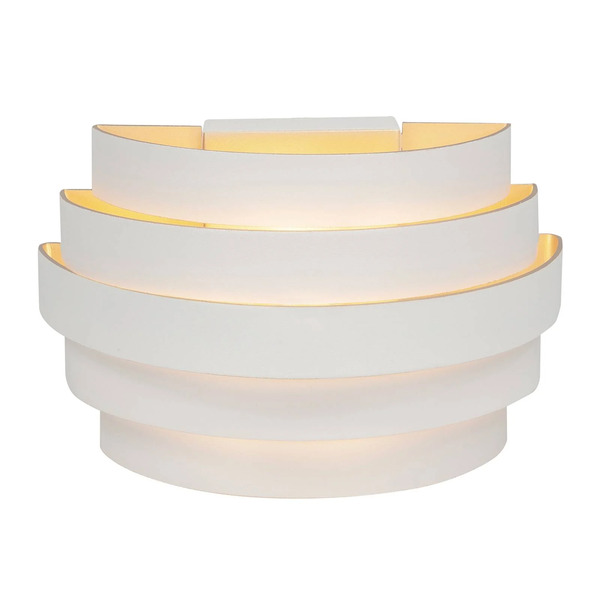 Highlight Highlight Scudo Wall Light, White, Width 20 Cm, Aluminium, G9 
