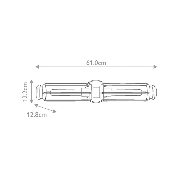  Hinkley Hinkley Bathroom Wall Light Masthead, Brass, 2-bulb, Height 61 Cm 