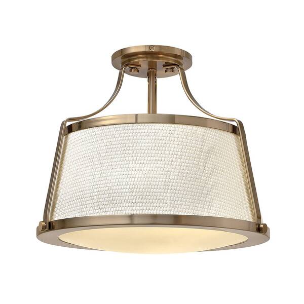  Hinkley Hinkley Charlotte Ceiling Light, White/old Brass 