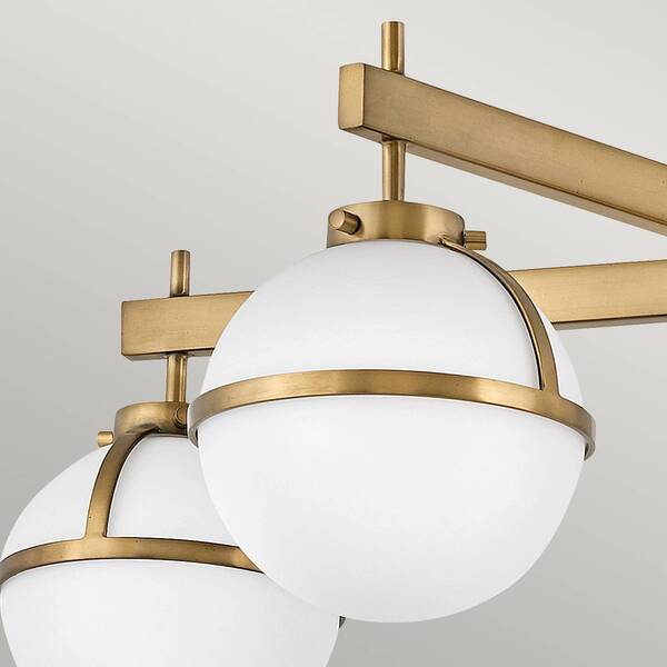  Hinkley Hinkley Hollis Ceiling Light, 5-bulb, Brass/opal 